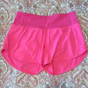 Lululemon Athletica Pink Athletic Shorts Flouncy Design size 4 tall